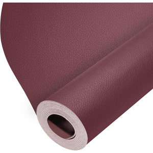 ONine Leather Repair Patch Leather Repair Tape, 12 X 48 Inches Leather Repair Patch For Furniture,Vinyl Repair Kit Leather Couch Patch For Sofas,Furniture,car Seats,Chairs(Wine Red-Litchi Grain),