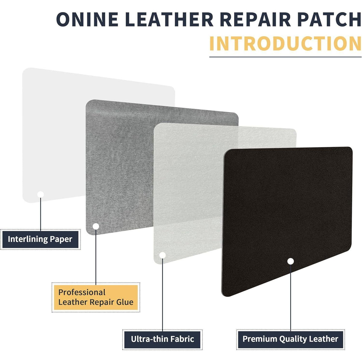 ONine Leather Repair Patch Leather Repair Tape, 12 X 48 Inches Leather Repair Patch For Furniture,Vinyl Repair Kit Leather Couch Patch For Sofas, Furniture, Car Seats(Dark Brown-Fine Grain),