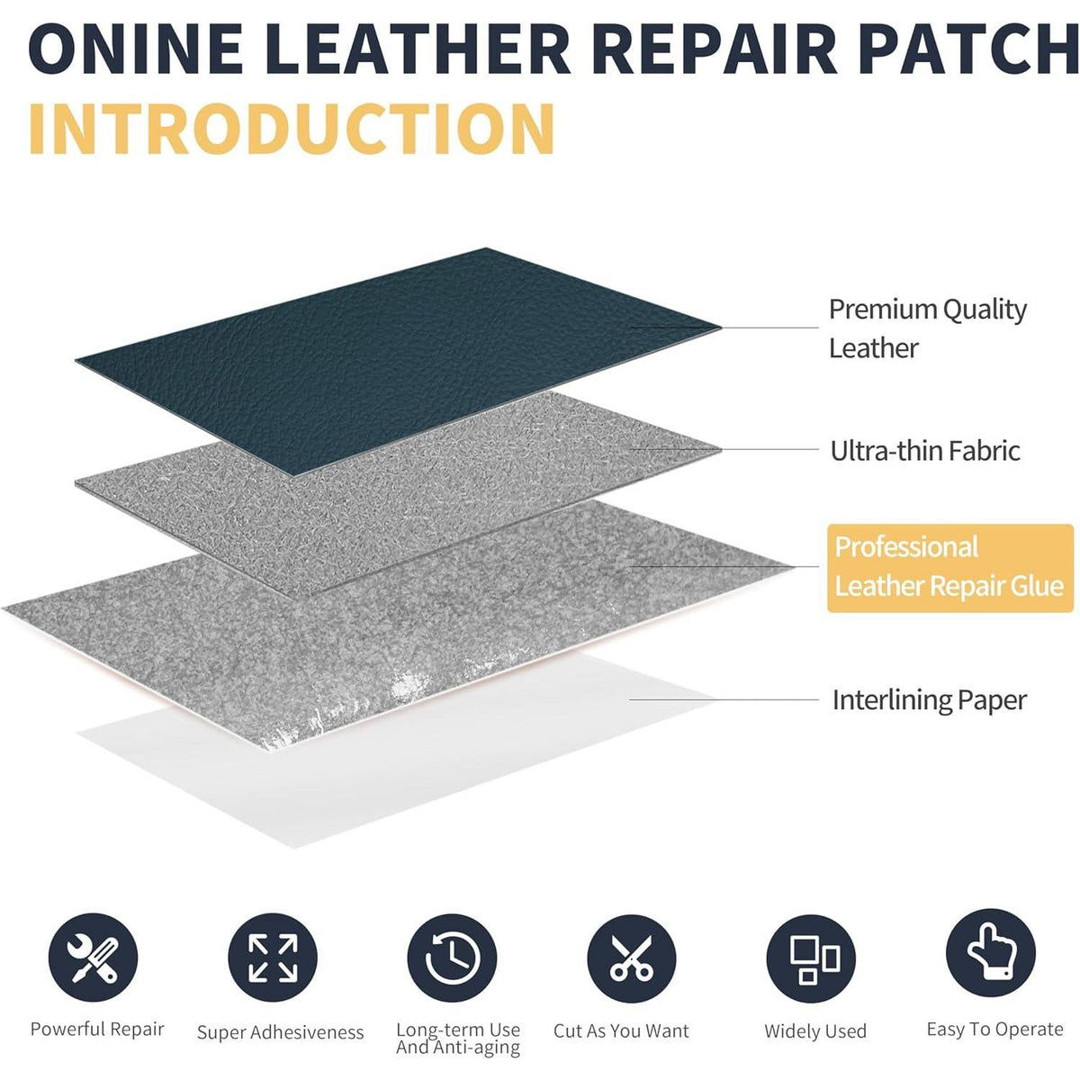 ONine Leather Repair Patch Leather Repair Tape, 3 X 60 Inches Leather Repair Patch For Furniture,Vinyl Repair Kit Leather Couch Patch For Sofas, Furniture(Turquoise Blue-Litchi Grain),