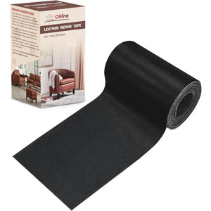 ONine Leather Repair Patch Leather Repair Tape, 3 X 60 Inches Leather Repair Patch For Furniture,Vinyl Repair Kit Leather Couch Patch For Sofas, Furniture, Car Seats(Black-Fine Grain),