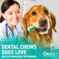 OraVet Dental Hygiene Chews for Large Dogs Over 50 lbs, Pink Pouch, 30 Ct Pack