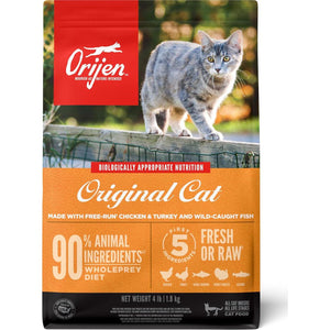 Orijen Original Cat Food Grain Free High Protein Dry Food for All Life Stages 4 lb Bag