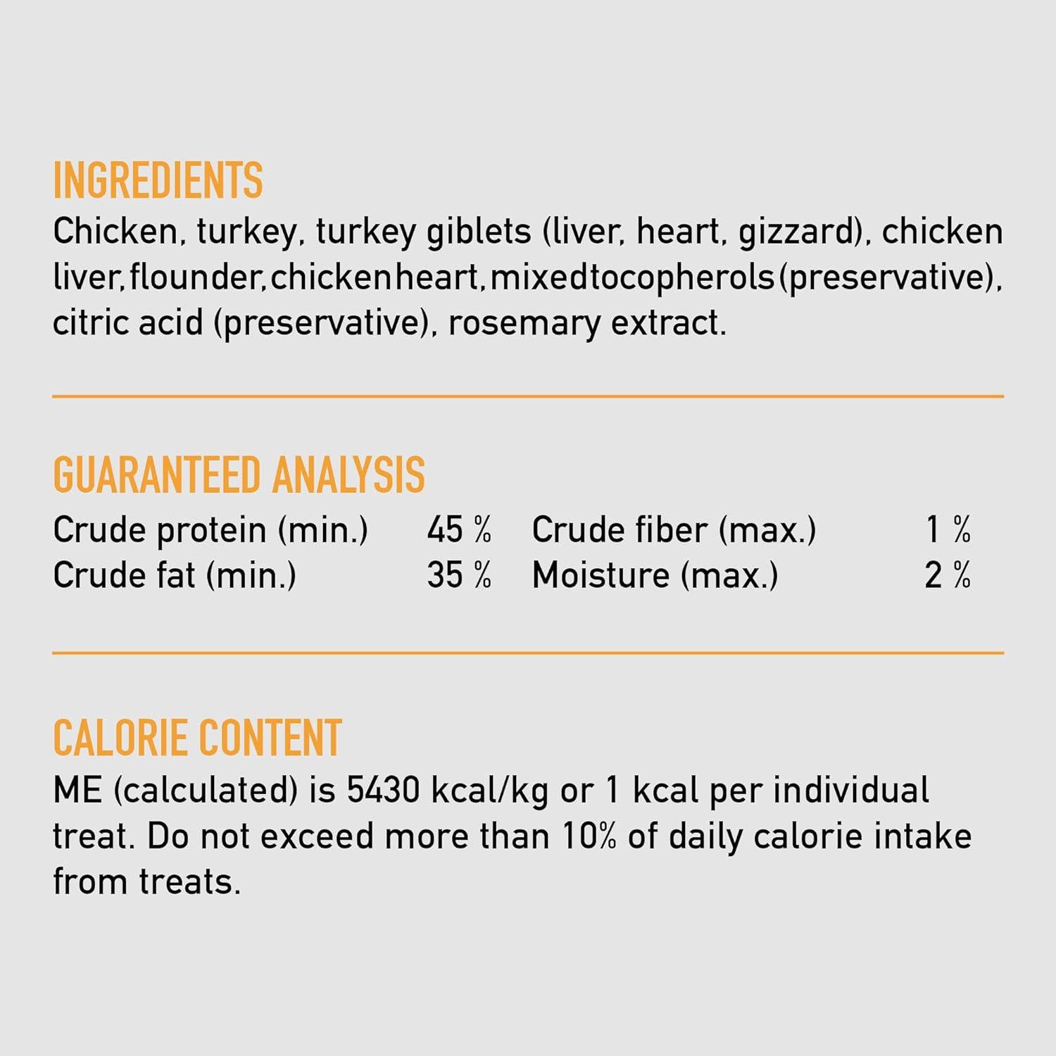 ORIJEN Original Freeze Dried Cat Treats, Grain Free Treats For Cats, Raw Animal Ingredients, 1.25oz,