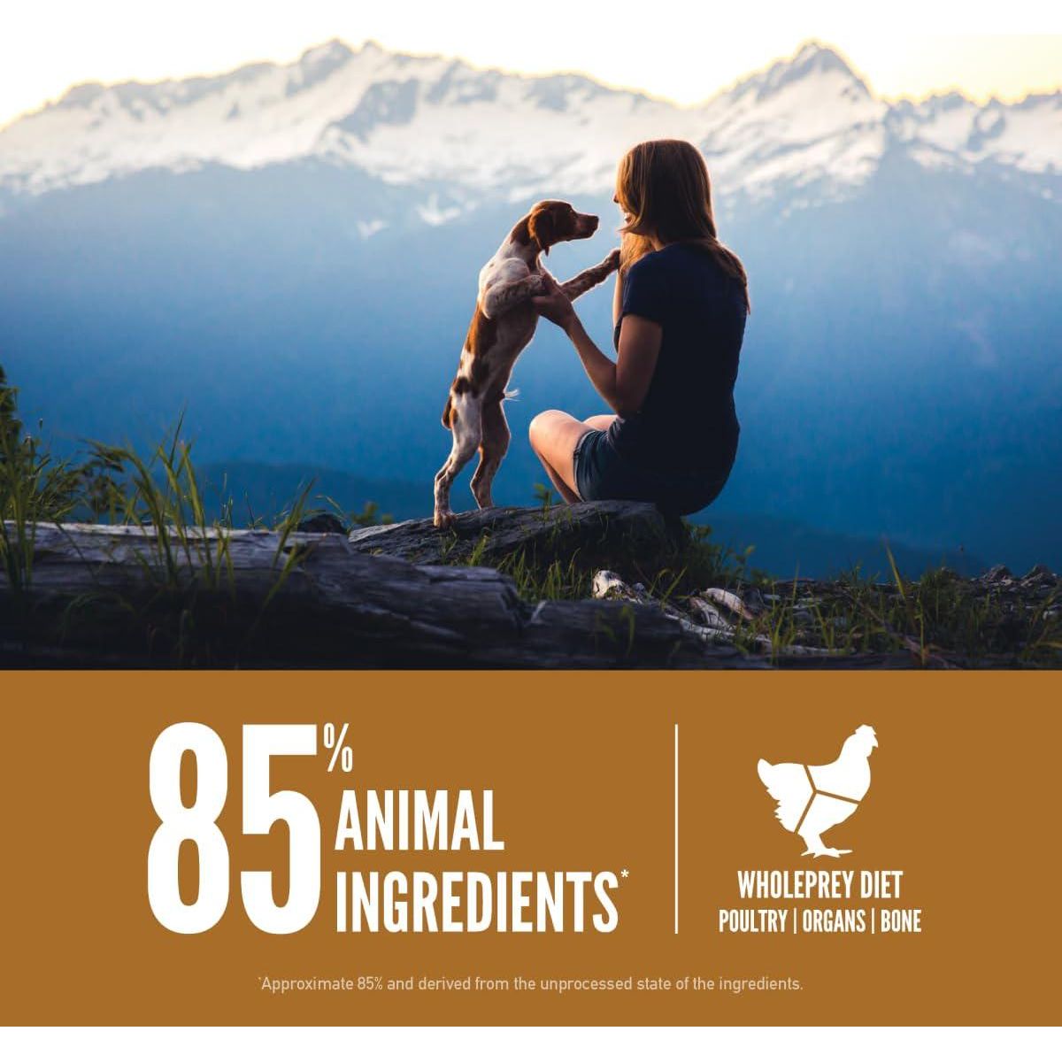 ORIJEN Puppy Dry Dog Food, Grain Free Dry Dog Food For Puppies, Fresh Or Raw Ingredients, 4.5lb,