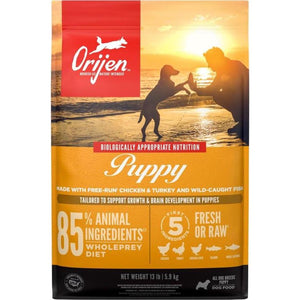 ORIJEN Puppy Dry Dog Food, Grain Free Dry Dog Food For Puppies, Fresh Or Raw Ingredients, 13lb,