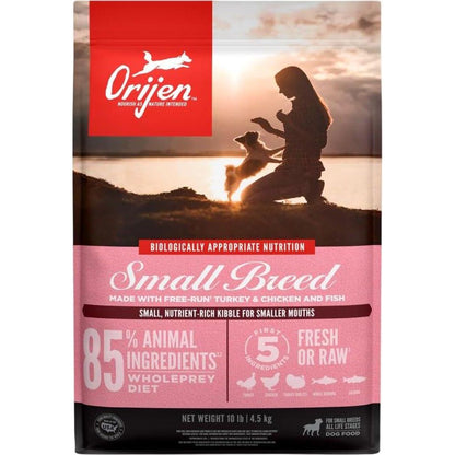 ORIJEN Small Breed Dry Dog Food, Grain Free Dry Dog Food For Small Breeds, Fresh Or Raw Ingredients, 10lb,