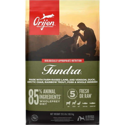 ORIJEN Tundra Dry Dog Food, Grain Free Dog Food, Fresh Or Raw Ingredients, 23.5lb,