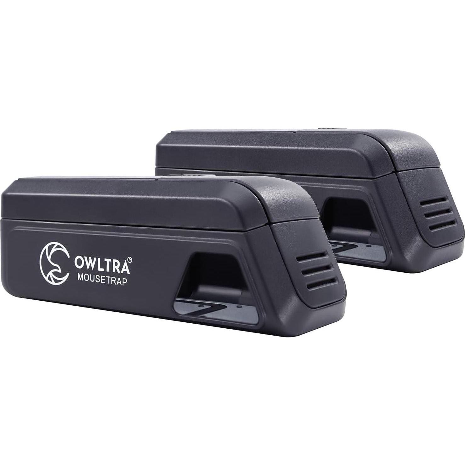 OW-2 Indoor Electric Mouse Trap 2 PCS, Instant Kill Rodent Zapper With Pet Safe Trigger, Black,850027078458
