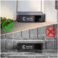OW-7 In-/Outdoor Electric Rodent Trap, Instant Kill Mouse And Rat Zapper With Waterproof Cover, Sound And Light Alarm, And Batteries Or USB Power Source, Waterproof Grade IPX4, Black,810105180299