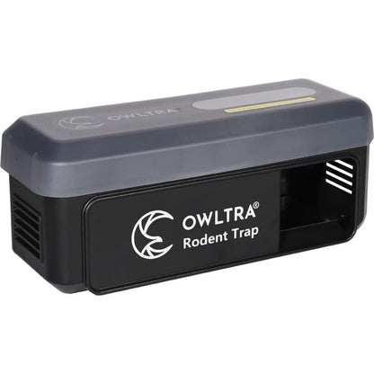OW-7 In-/Outdoor Electric Rodent Trap, Instant Kill Mouse And Rat Zapper With Waterproof Cover, Sound And Light Alarm, And Batteries Or USB Power Source, Waterproof Grade IPX4, Black,810105180299