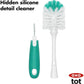 OXO Tot Bottle Brush With Nipple Cleaner And Stand - Teal, 1 Count (Pack Of 1),719812942278