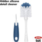 OXO Tot Bottle Brush With Nipple Cleaner And Stand - Navy,719812942292