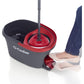 O-Cedar EasyWring Microfiber Spin Mop Bucket Floor Cleaning System, Red & Gray, Standard