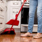 O Cedar One Sweep Broom with Step-on Dustpan, Remove 99% Dirt & Debris with One Sweep, Lightweight & Quiet Cleaning Tool, Ideal for Pet Owners