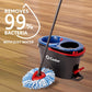 O-Cedar RinseClean Spin Mop & Bucket System, Cleans with Clean Water, Removes 99% of Bacteria