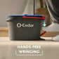 O-Cedar RinseClean Spin Mop & Bucket System, Cleans with Clean Water, Removes 99% of Bacteria