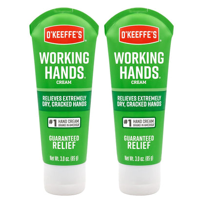 O'Keeffe's O'Keeffe's Working Hands Hand Cream For Extreme Dryness - 3 Oz Tube (2 Pack) - Repairing Skincare For Cracked, Dry Hands