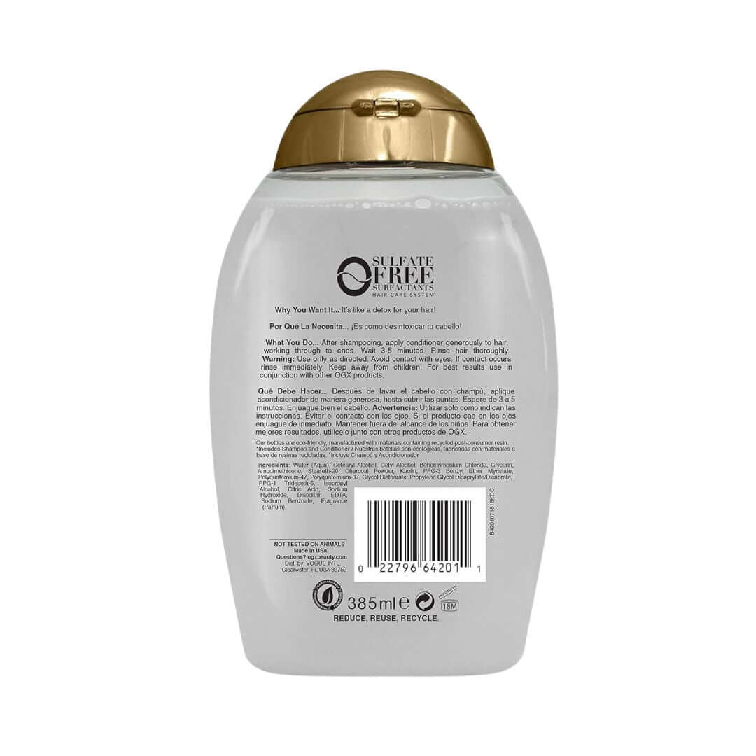 OGX Purifying Charcoal Detox Conditioner 385ml,022796672018