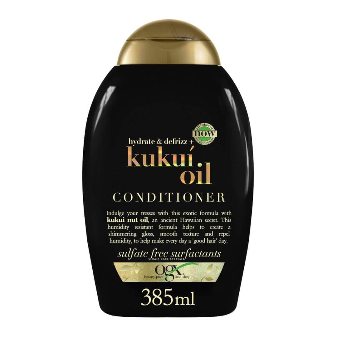 OGX Hydrate & Defrizz Kukui Oil Shampoo & Conditioner 385ml,022796974228
