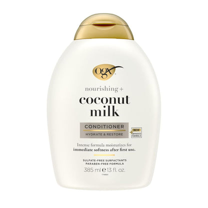 OGX Nourishing + Coconut Milk Shampoo & Conditioner 385ml,022796910066
