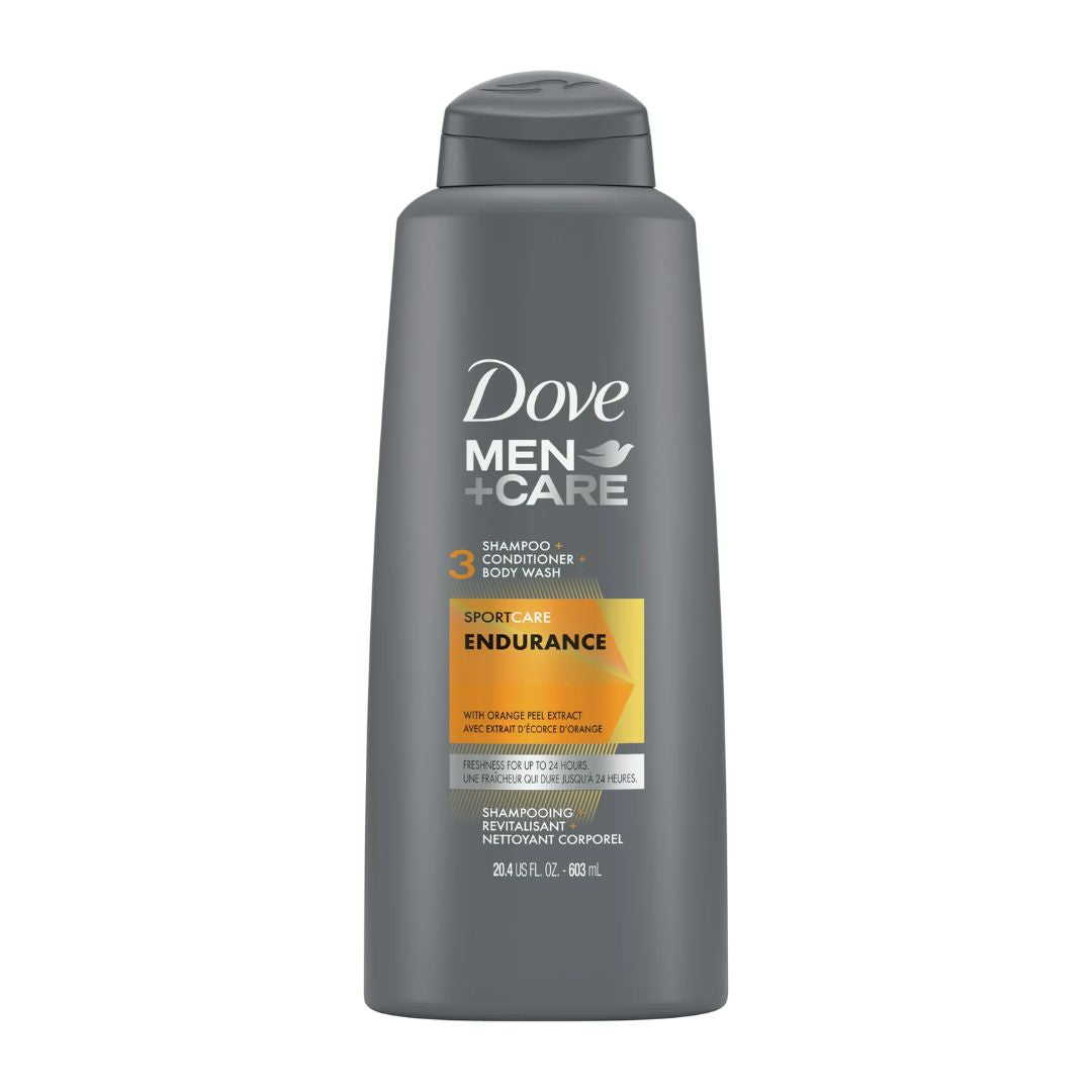 Dove Men +Care Sport Care Endurance 3-In-1 Shampoo, Conditioner & Body Wash 603ml,079400472243,
