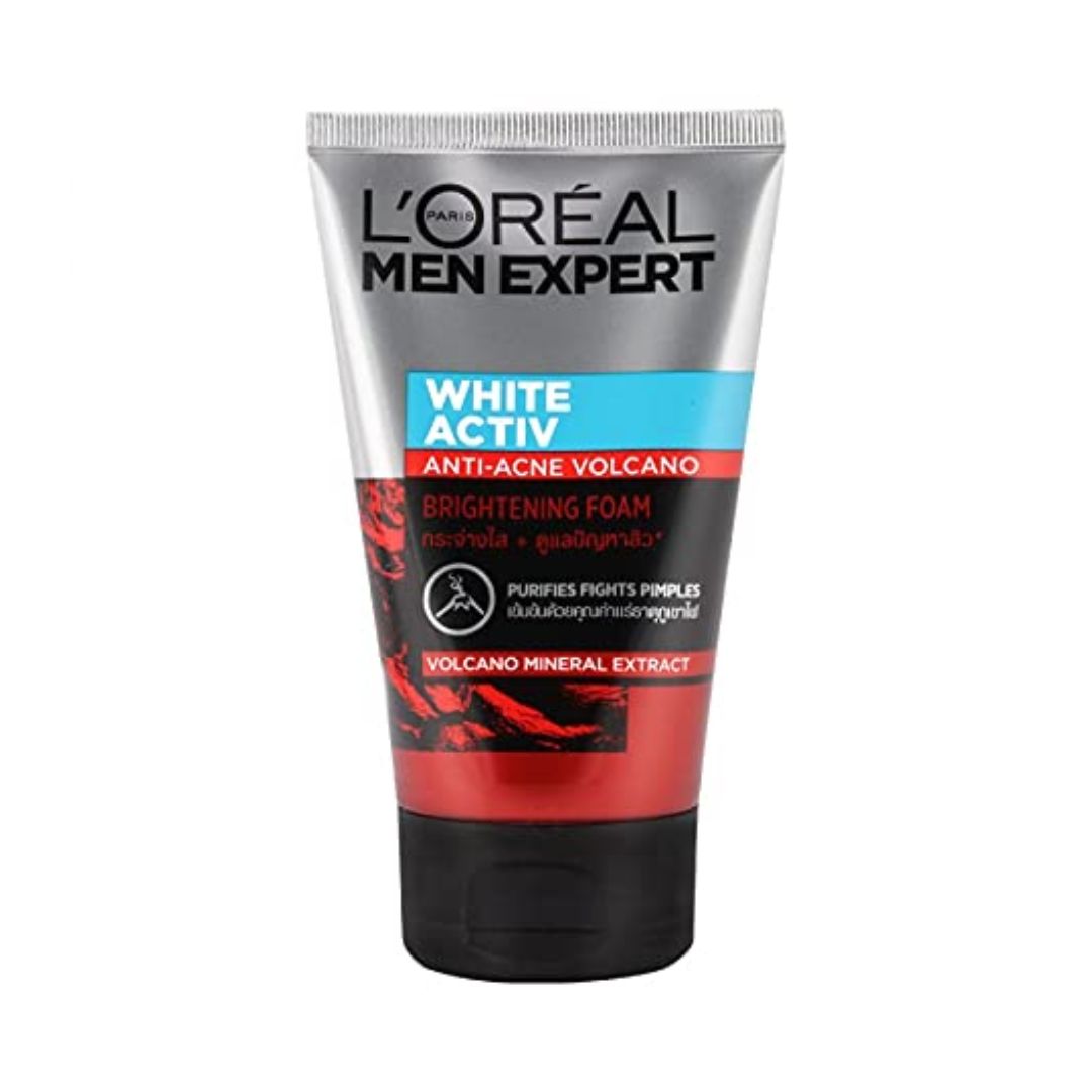 L'Oreal Paris Men Expert White Active Anti-Acne Volcano Brightening Foam 100ml