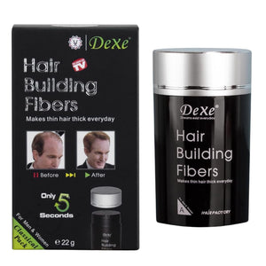 Dexe Dark Brown Hair Building Thickening Fibers For Men & Women 22g