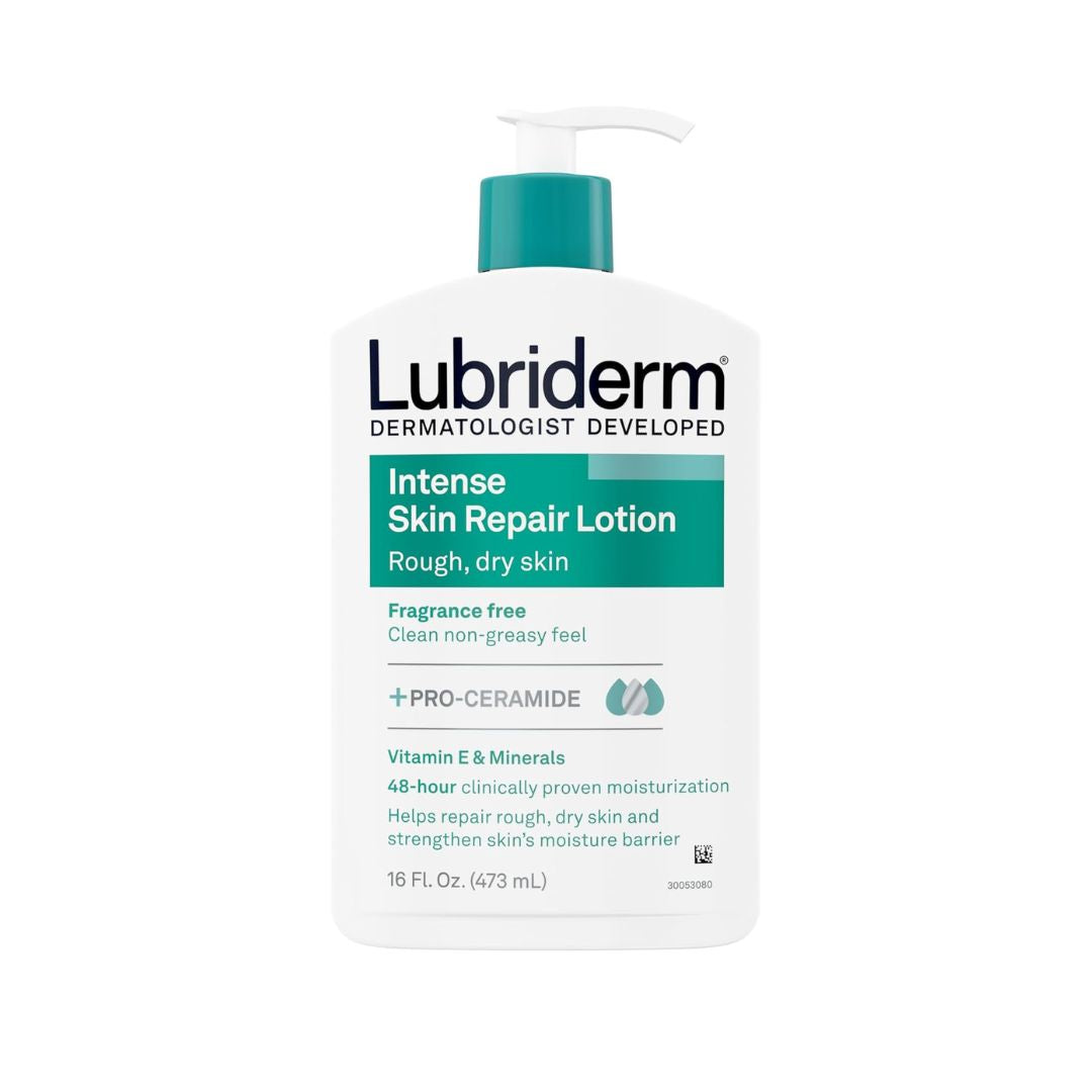 Lubriderm Intense Skin Repair For Rough, Dry Skin Fragrance Free Body Lotion 473ml