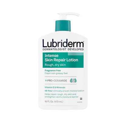 Lubriderm Intense Skin Repair For Rough, Dry Skin Fragrance Free Body Lotion 473ml