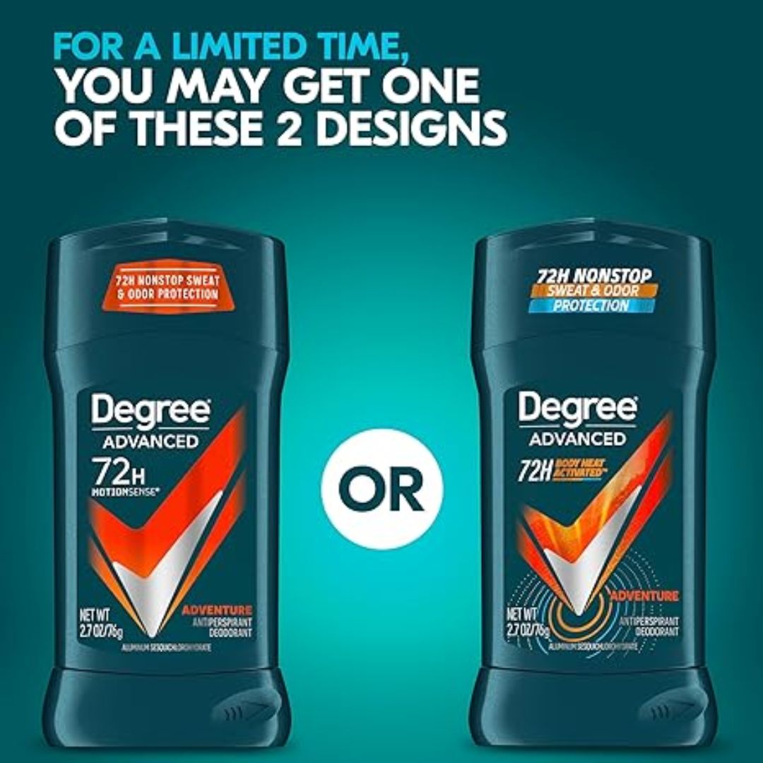 Degree Men Advanced Adventure Antiperspirant Deodorant Stick 76g,079400061478,
