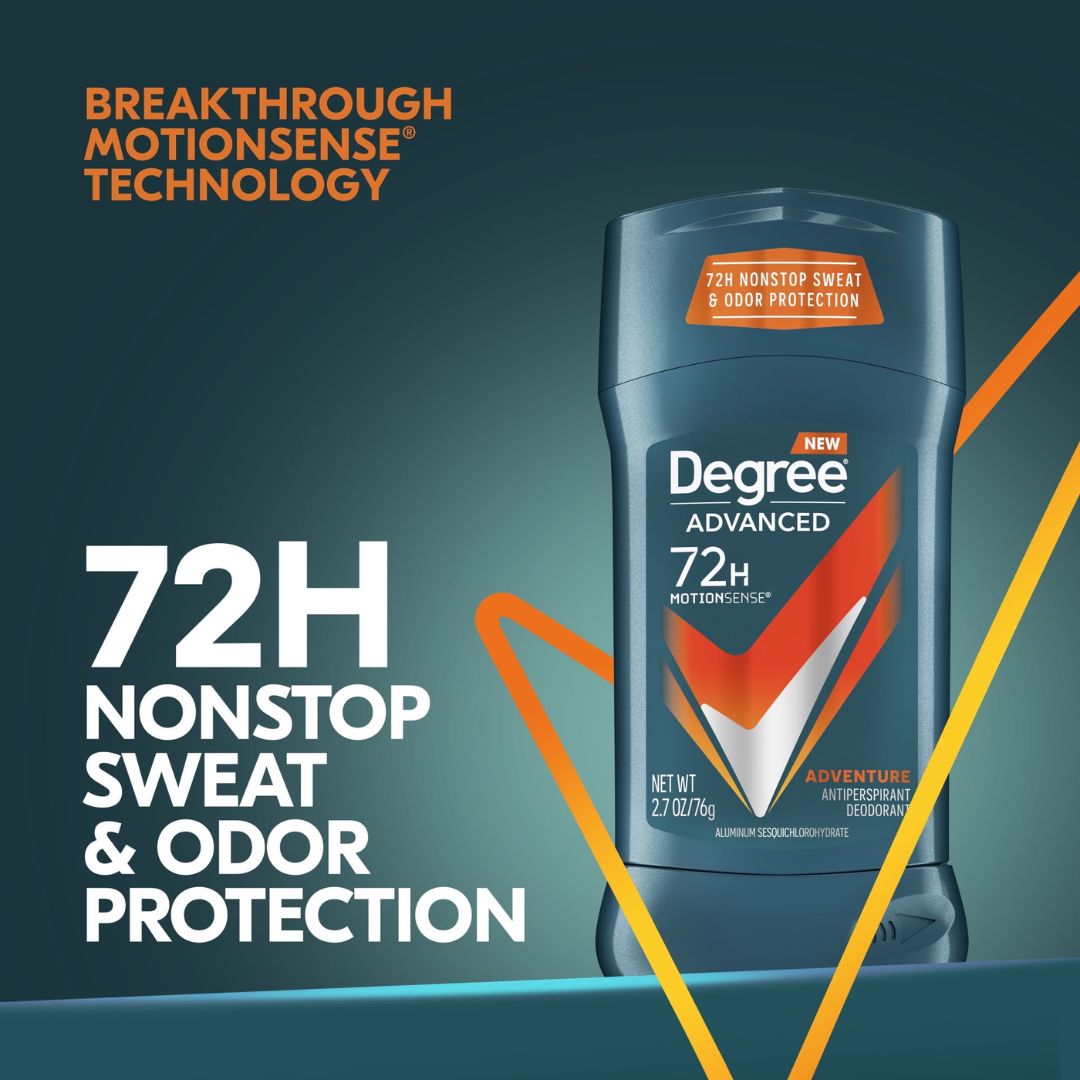 Degree Men Advanced Adventure Antiperspirant Deodorant Stick 76g,079400061478,