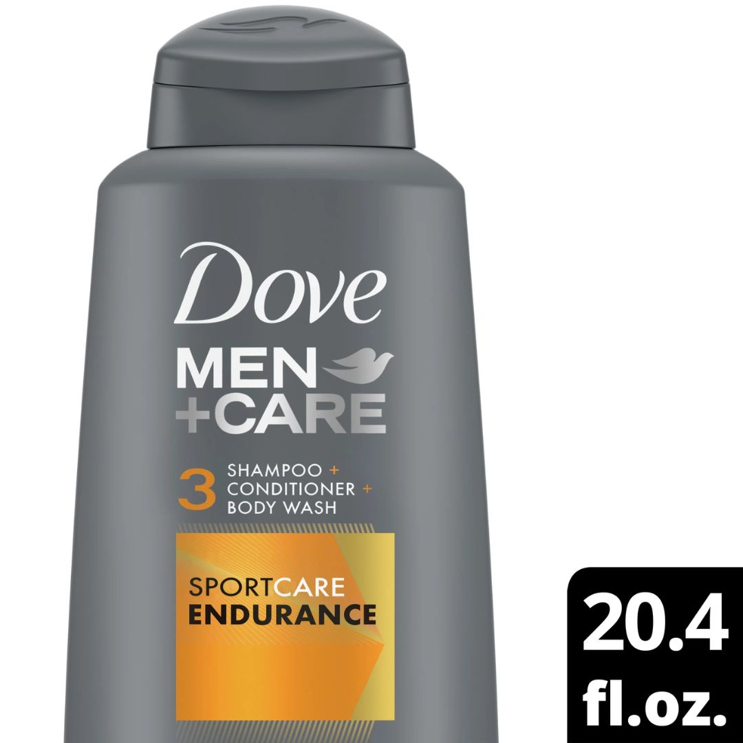 Dove Men +Care Sport Care Endurance 3-In-1 Shampoo, Conditioner & Body Wash 603ml,079400472243,