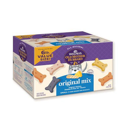 Old Mother Hubbard Original Mix Dog Biscuits, Small Size, 4 Flavors, Natural Treats, 6 lb Bag