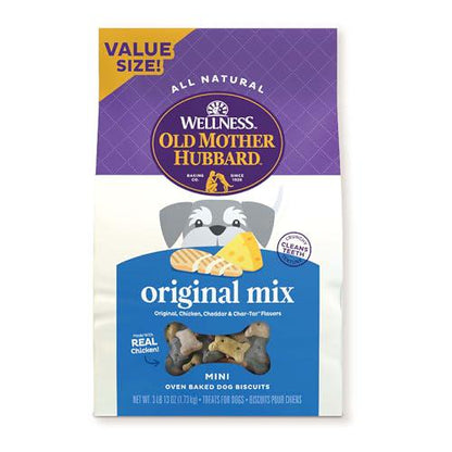 Old Mother Hubbard Dog Treats Mini Size 3.8 lb Crunchy Oven Baked Biscuits Original Mix Great for Training