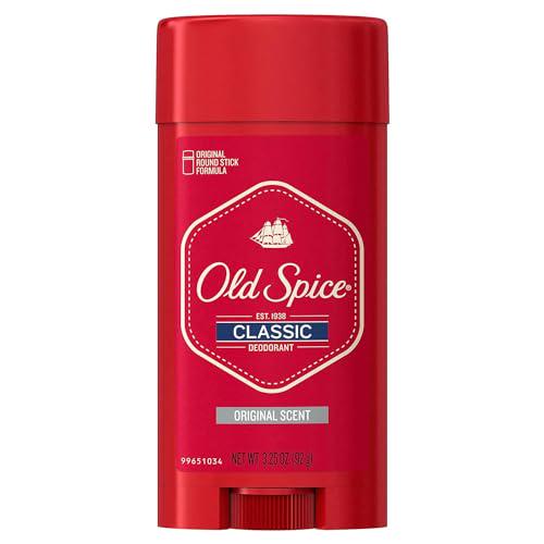 Old Spice Classic Deodorant, 3.25 oz, Original Scent, 24-Hour Sweat & Odor Protection, Long-Lasting Freshness