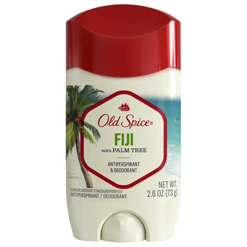 Old Spice Men's Antiperspirant Deodorant, Fiji Scent, 2.6 oz Stick, Palm Tree Freshness, Long-Lasting Odor & Sweat Control