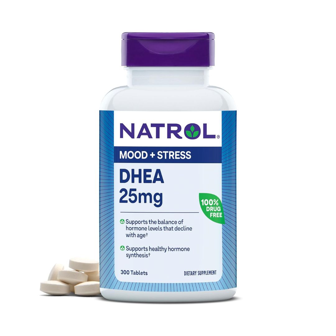 Natrol Mood & Stress DHEA 25mg 300 Tablets,047469161071