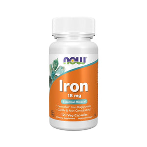 Now Foods Iron 18mg 120 Veg Capsules