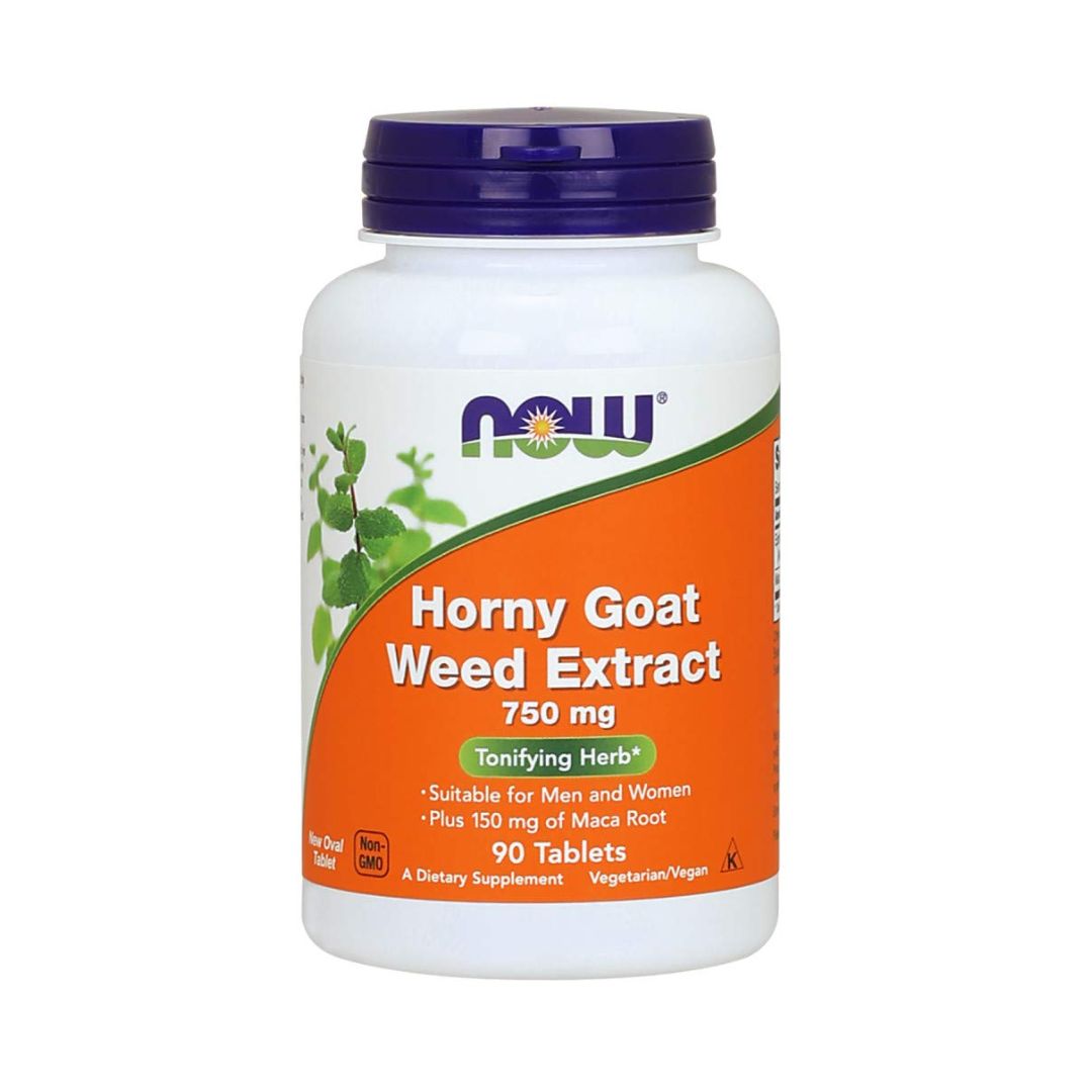 Now Foods Horny Goat Weed Extract 750mg 90 Tablets