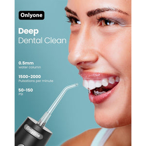 Onlyone Onlyone Water Dental Flosser Pick For Teeth, 300ML Portable Oral Irrigator, Rechargeable Travel Irrigation Cleaner, Professional Electric Flossing Machine Power Flossers And Irrigator Accessories