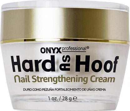 Onyx Professional Onyx Professional Hard As Hoof Nail Strengthening Cream With Coconut Scent, Nail Growth And Conditioning Cuticle Cream Stops Splits, Chips, Cracks And Strengthens Nails, 1 Oz