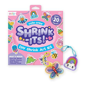 OOLY Shrink Art DIY Kit 28 Pieces with Charms Tags and More Cute Creative Kids Party Craft Set