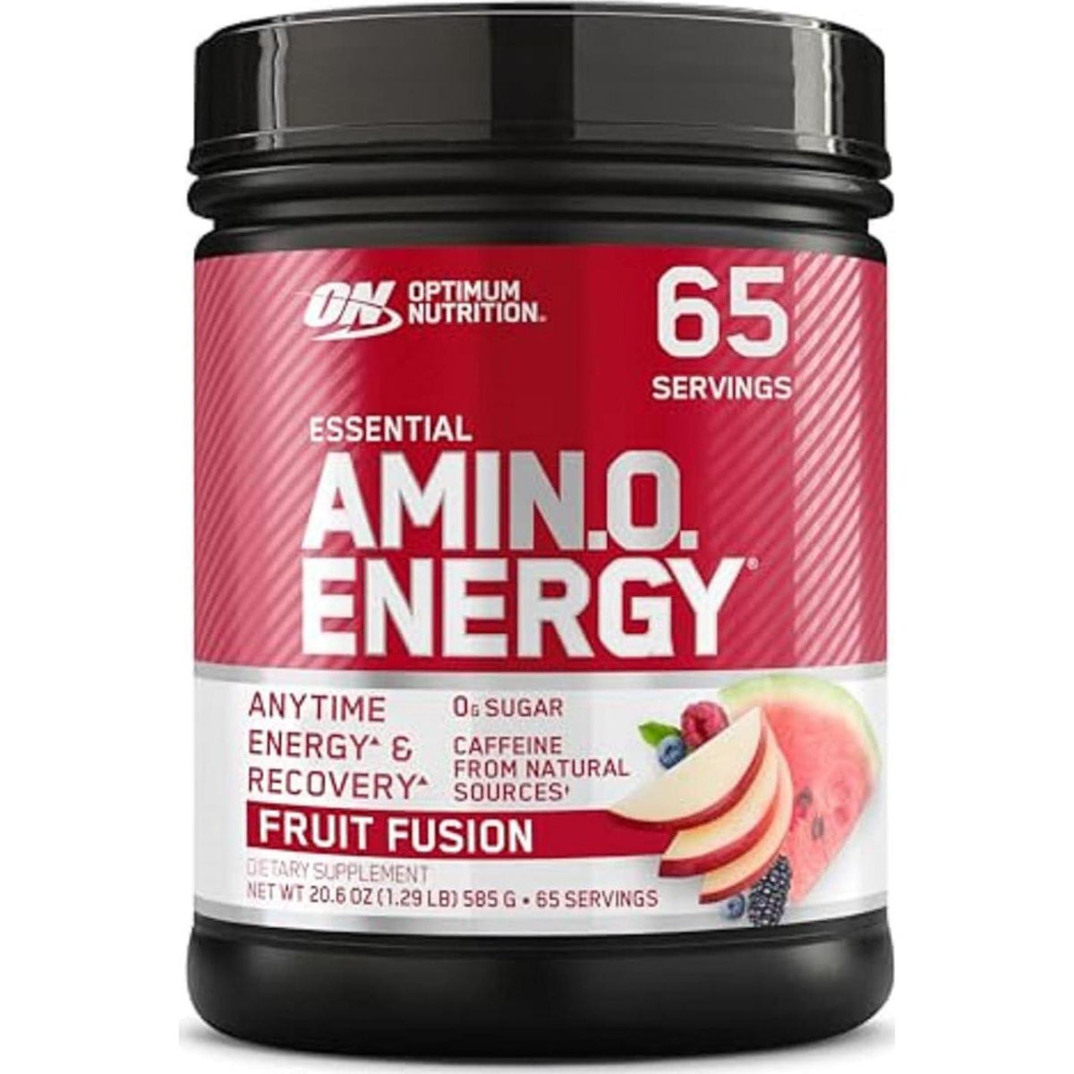 Optimum Nutrition Amino Energy Pre-Workout, Green Tea & BCAA Amino Acids, Keto-Friendly, Fruit Fusion Flavor, 65 Servings