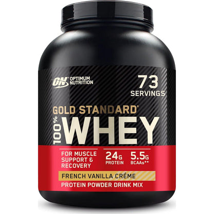 Optimum Nutrition Gold Standard Whey Protein Powder, French Vanilla Creme, 5lb, High-Quality Whey Protein for Muscle Recovery