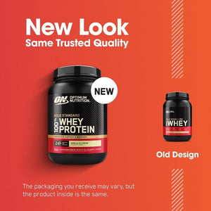 Optimum Nutrition Optimum Nutrition Gold Standard 100% Whey Protein Powder, Vanilla Ice Cream, 2 Pound (Packaging May Vary)