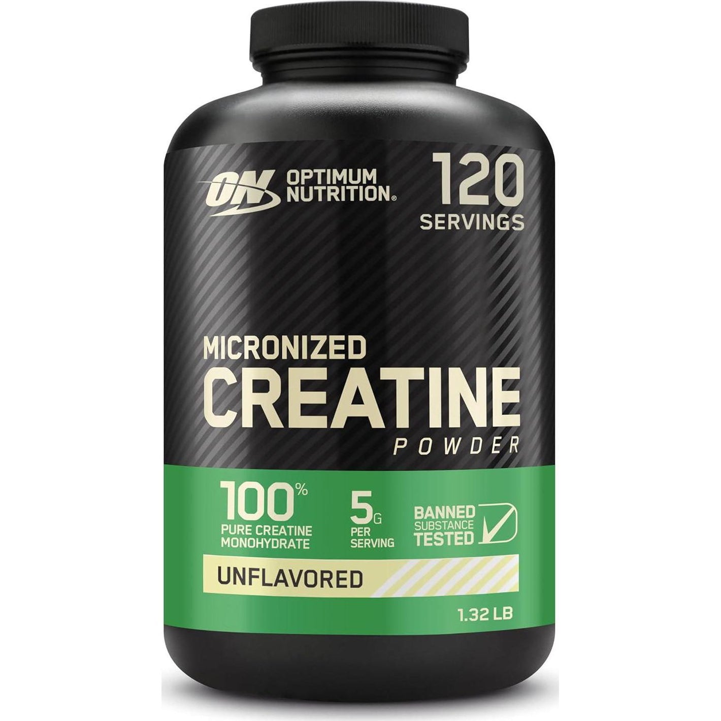 Optimum Nutrition Optimum Nutrition Micronized Creatine Monohydrate Powder, Unflavored, 120 Servings, 600 Grams (Packaging May Vary)