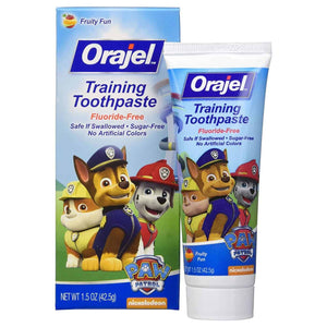 Orajel Kids Natural Fruity Fun Paw Patrol Training Toothpaste For 0-3 Years 42.5g