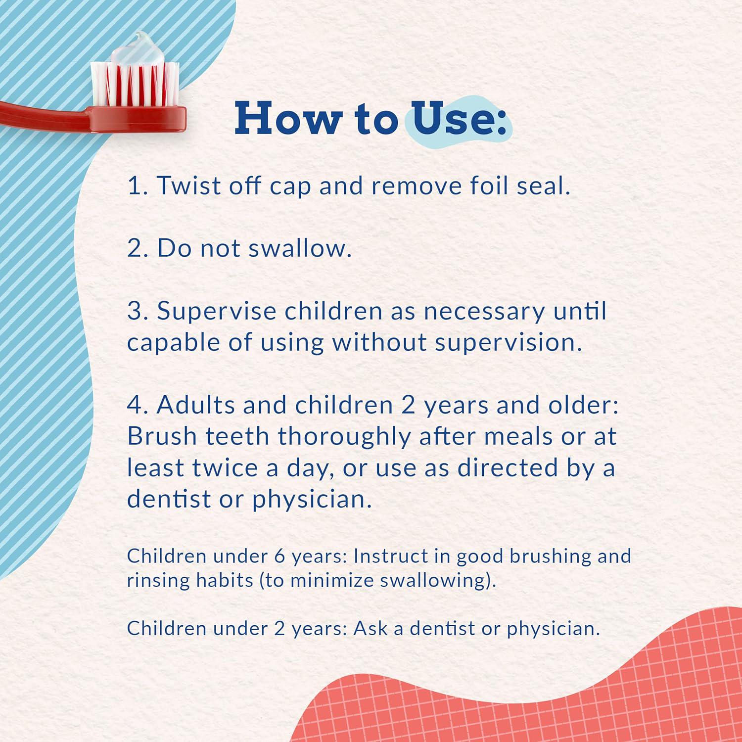 Orajel Kids Paw Patrol Anti-Cavity Fluoride Toothpaste, Natural Fruity Bubble Flavor, 4.2oz Tube,