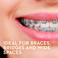 Oral-B Dental Floss For Braces, Super Floss Pre-Cut Strands, Mint, 50 Count, Pack Of 2