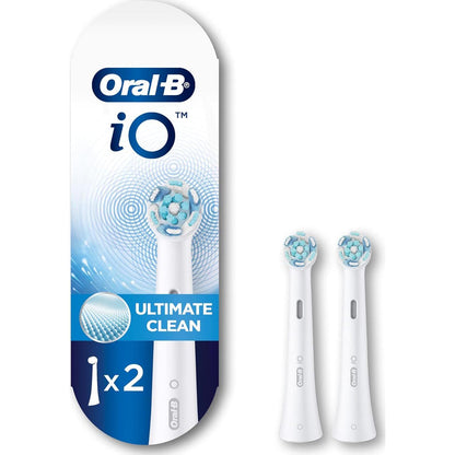 Oral-B IO Series Ultimate Clean Electric Toothbrush Replacement Brush Heads, 2 Count (White)